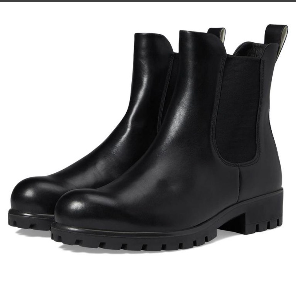 Ecco Modtray Chelsea Black Leather Comfortable Boots Women’s Size 9 Us New